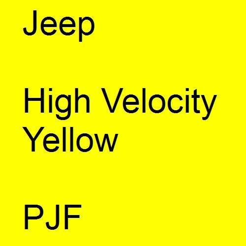 Jeep, High Velocity Yellow, PJF.